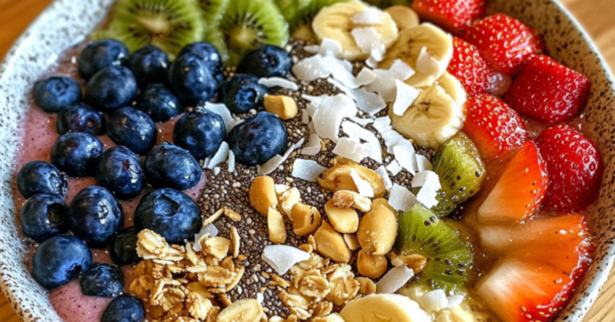 Smoothie Bowl with Nuts and Seeds