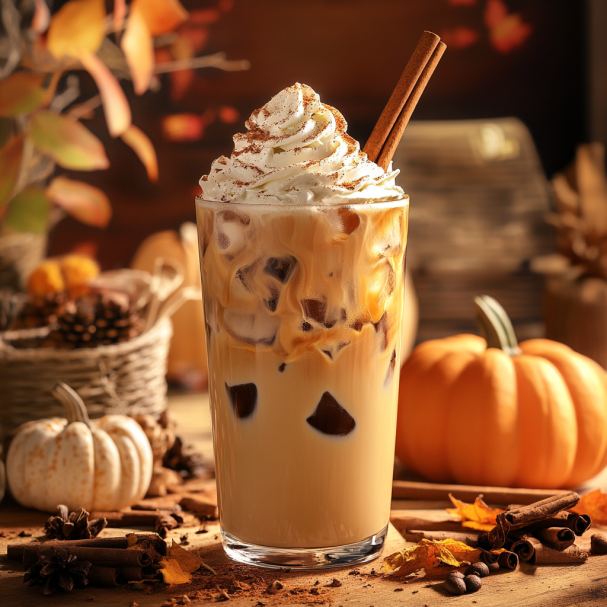 Vegan Iced Pumpkin Spice Coffee
